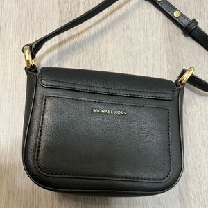 Michael Kors Black Leather Shoulder Bag